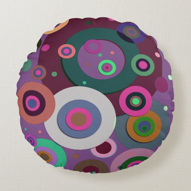 Coussins Ronds Cercles intérieurs #12 (Devant)