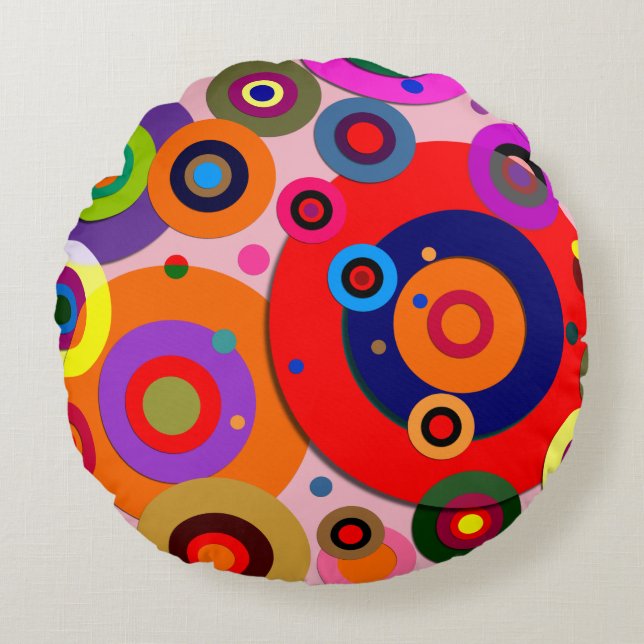 Coussins Ronds Cercles intérieurs #18 (Devant)