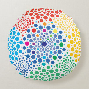 Coussins Ronds Cercles Mandala 3