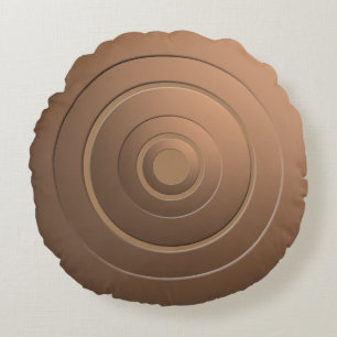 Coussins Ronds Cercles métalliques modernes bronze avec n'import
