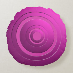 Coussins Ronds Cercles métalliques modernes rose avec n'importe