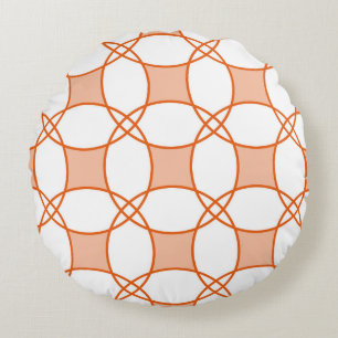 Coussins Ronds Cercles vintages Art : Motif géométrique transpare