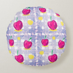 Coussins Ronds Cerise