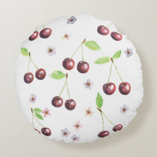 Coussins Ronds Cerise Sur Un Haut