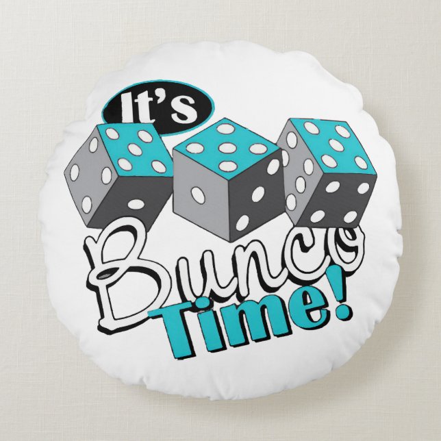 Coussins Ronds C'est l'heure de Bunco ! (Devant)