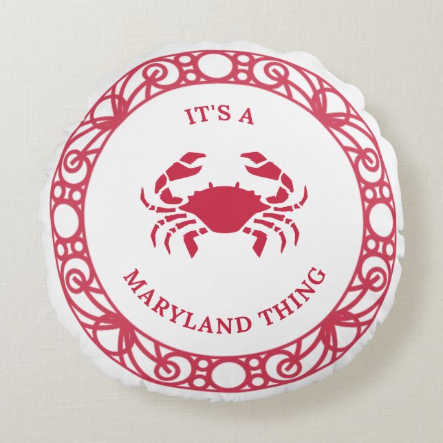 COUSSINS RONDS C'EST UNE CHOSE DE MARYLAND (CRABS) (Devant)