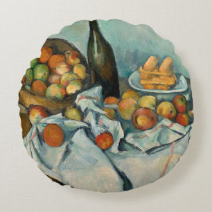 Coussins Ronds Cezanne Panier Pommes Impressionnisme Art