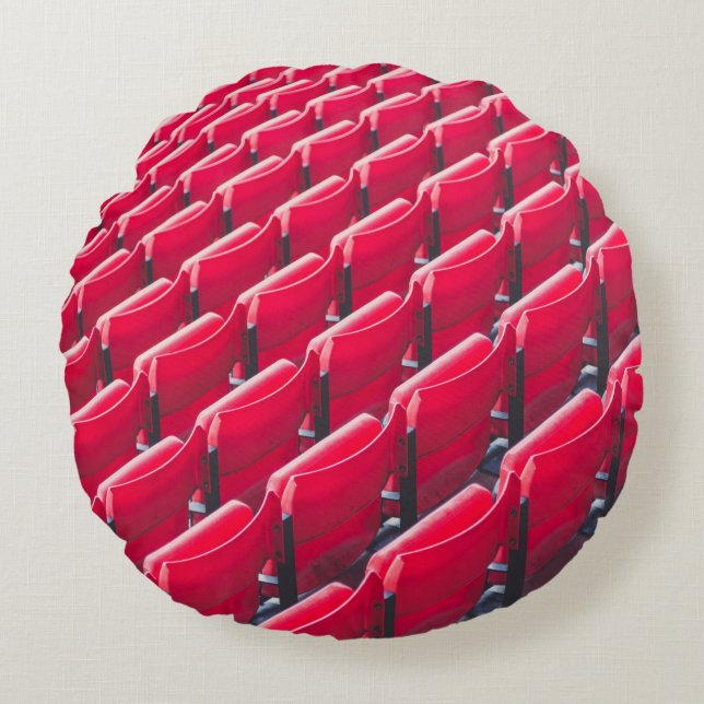 Coussins Ronds Chaises de théâtre rouges (Devant)