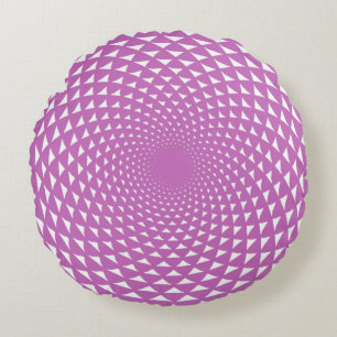Coussins Ronds Chakra mandala de couronne sahasrara en violet