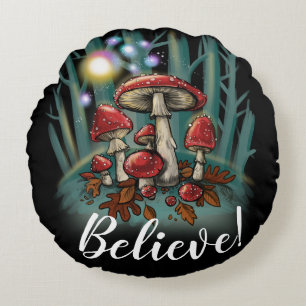 Coussins Ronds Champignons enchantés