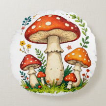Champignons sauvages et fleurs dans la nature de l