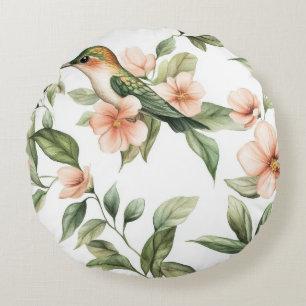 Coussins Ronds Chanson d'oiseau rond