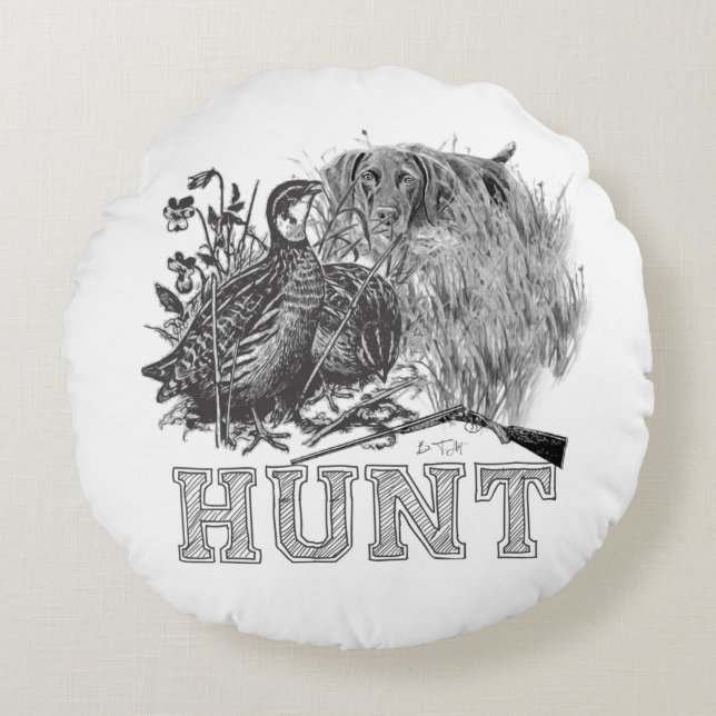 Coussins Ronds Chasseur (chasse avec SPG) (Devant)