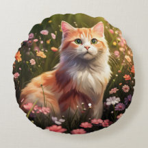 Chat dans la prairie