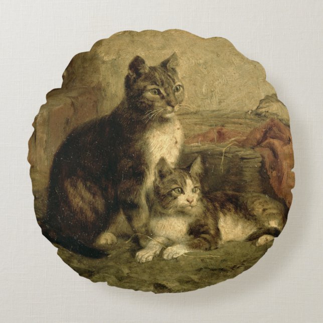 Coussins Ronds Chats, 1883 (Devant)