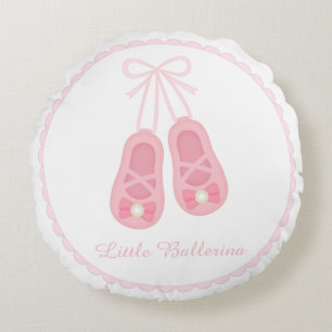 Coussins Ronds Chaussures de Ballet Élégantes pour Décoration de