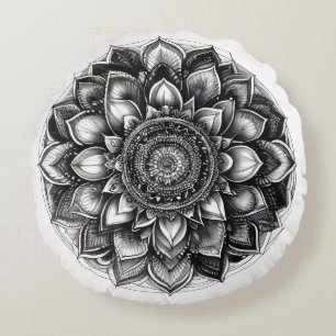 Coussins Ronds chemise mandala