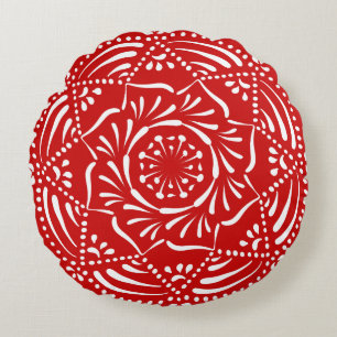 Coussins Ronds Cherry Mandala