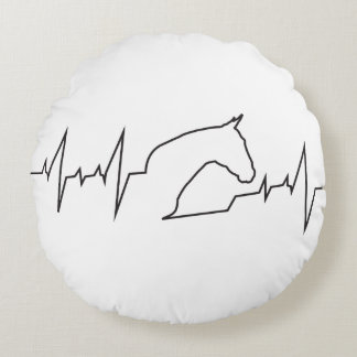 Coussins Ronds Cheval Heartbeat