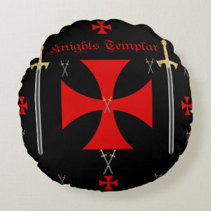 Coussins Ronds Chevaliers Templar
