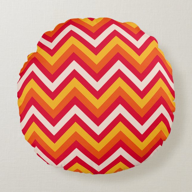 Coussins Ronds Chevron (Devant)