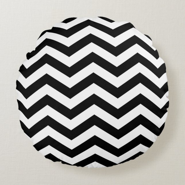 Coussins Ronds Chevron Motif (Devant)