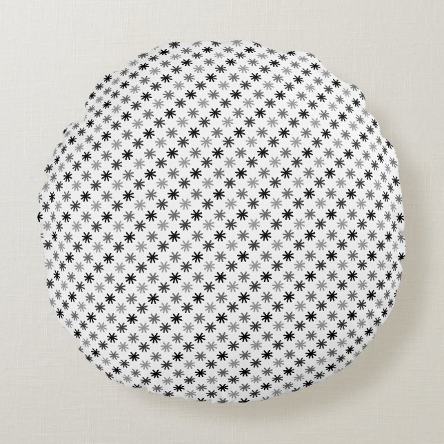 Coussins Ronds Chic Asterisks - Classique - Arrière - plan blanc (Devant)