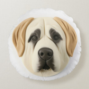 Coussins Ronds Chien de berger anatolien Inspiré 3D