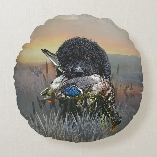 Coussins Ronds Chien de chasse (Devant)