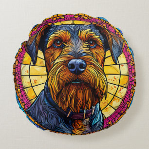 Coussins Ronds Chien de dessin animé mignon