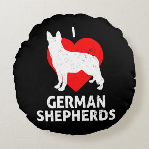 Coussins Ronds Chien de loup berger allemand