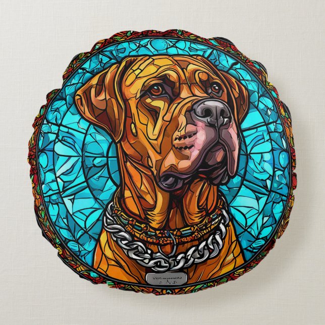 Coussins Ronds Chien Mignon (Devant)