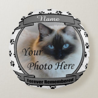 Coussins Ronds Chien ou Chat Forever se souvient de la mémoire de