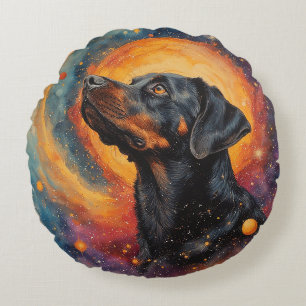 Coussins Ronds Chien par Whimsical Cosmos