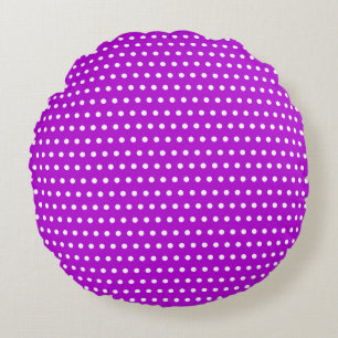 Coussins Ronds Chiffre blanc élégant Motif belle violet