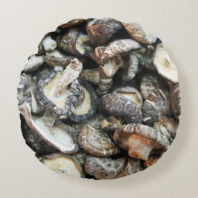 Coussins Ronds Chiitake Musrooms (Devant)