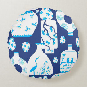 Coussins Ronds Chinoiserie Ginger Jar Jars Lancer Oreiller
