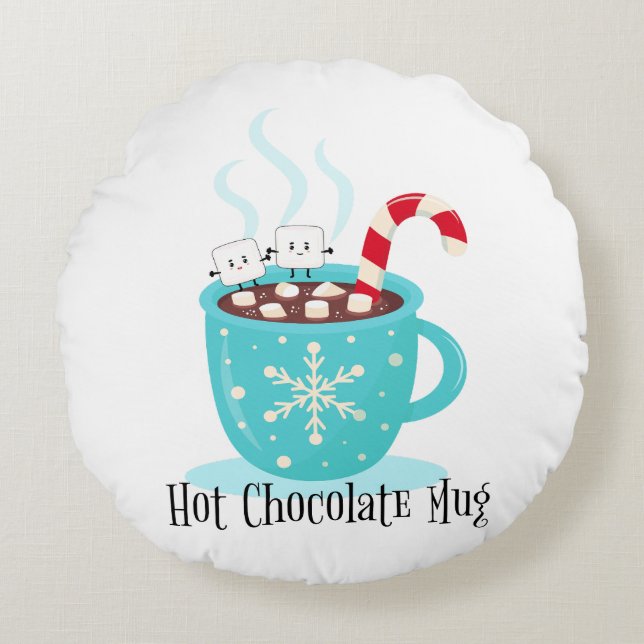 Coussins Ronds Chocolat chaud (Devant)