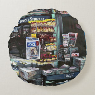 Coussins Ronds Chrysocolia Morning, Carré de l'Union, New York