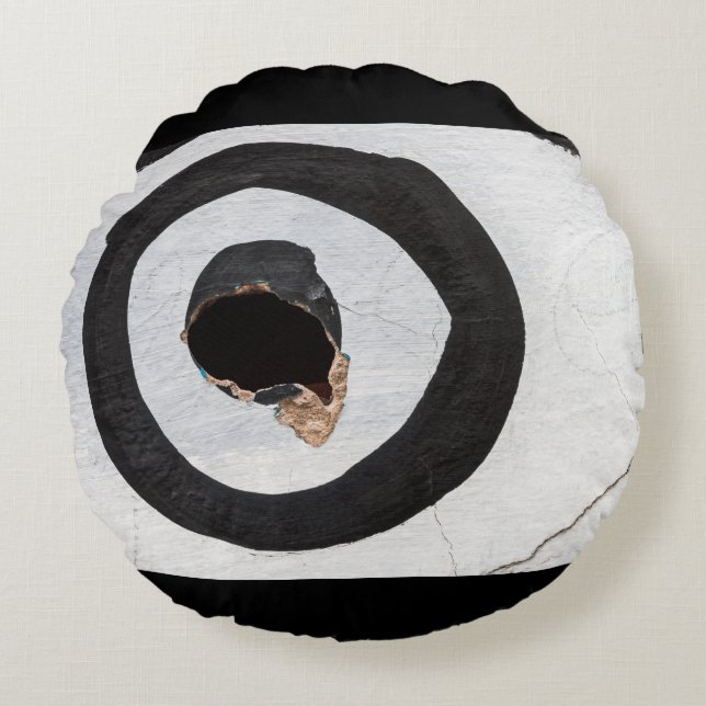 Coussins Ronds cible déchirures (Devant)