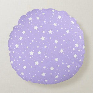 Coussins Ronds Ciel Nocturne Étoilé Scintillant Motif