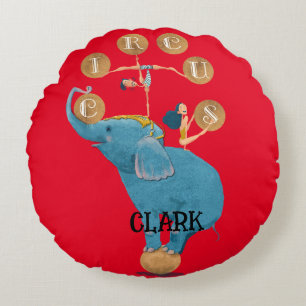 Coussins Ronds Cirque pour enfants Thème Nourriture Décor