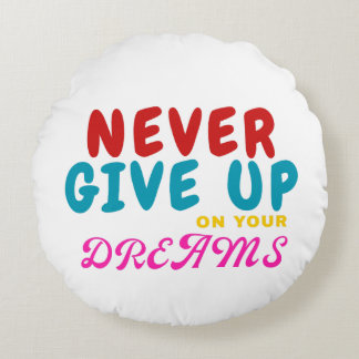 Coussins Ronds Citation inspirante