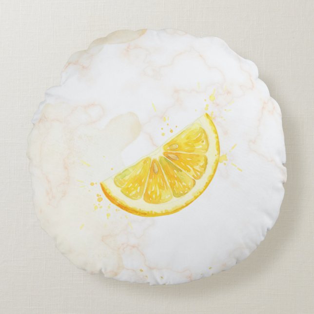 Coussins Ronds Citron (Devant)