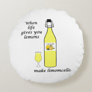 Coussins Ronds Citrons en Limoncello