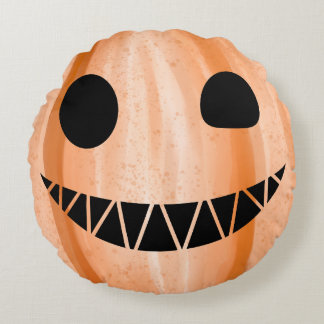 Coussins Ronds Citrouille Halloween Jack-O-Lantern