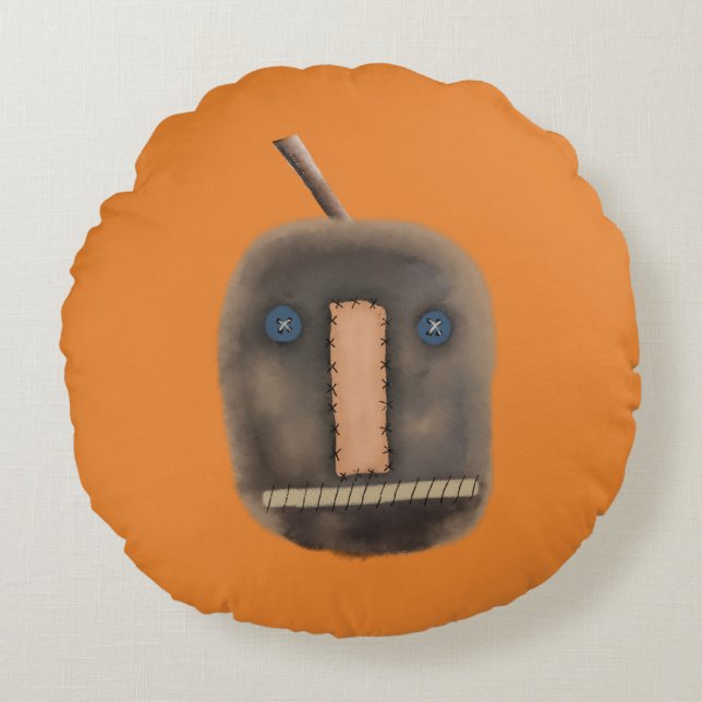 Coussins Ronds Citrouille Prim | DÉPLAISANT | Halloween (Devant)