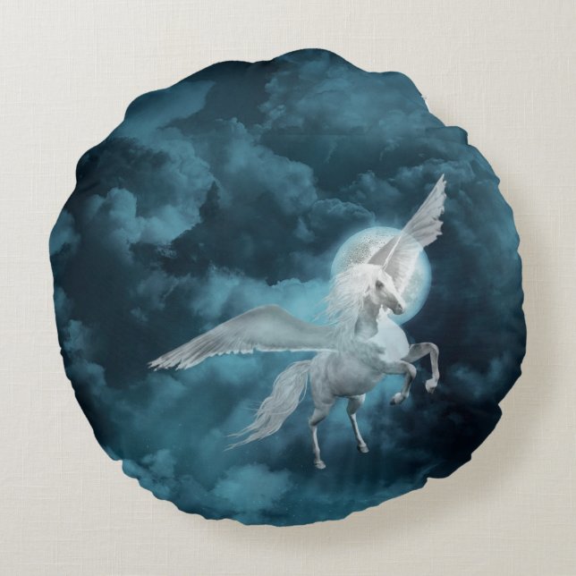 Coussins Ronds Clair de lune Pegasus (Dos)