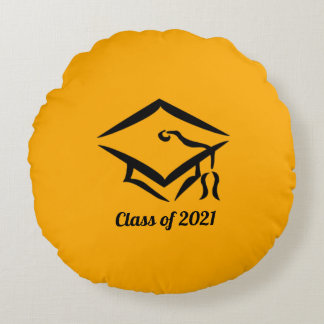 Coussins Ronds Classe de fin d'études de 2021 GLDBLK