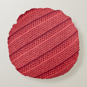 Coussins Ronds Closeup stripy crochet texture.
